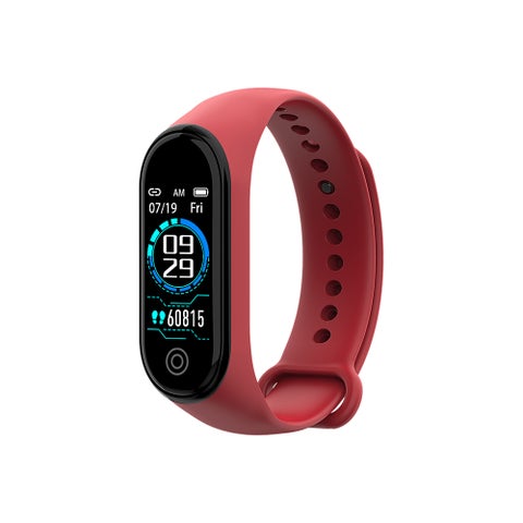 RD05 Bluetooth Sports Bracelet Smart Watch Red
