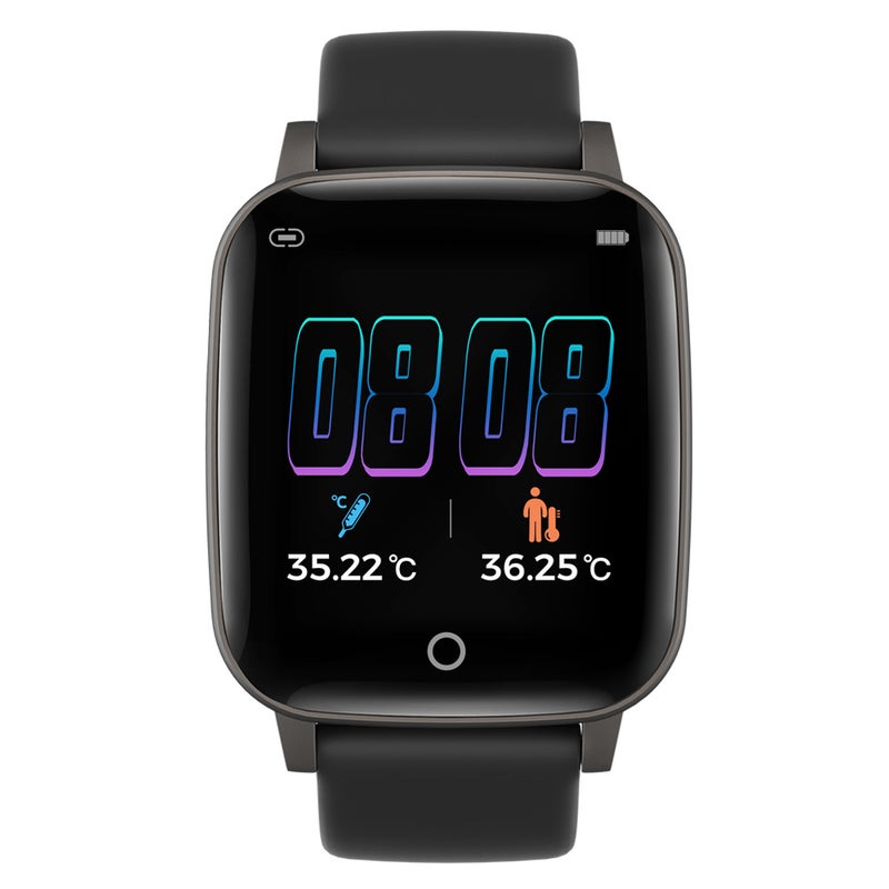 T1S Colour Screen Sport Fitness Intelligent Watch Black - Image 2