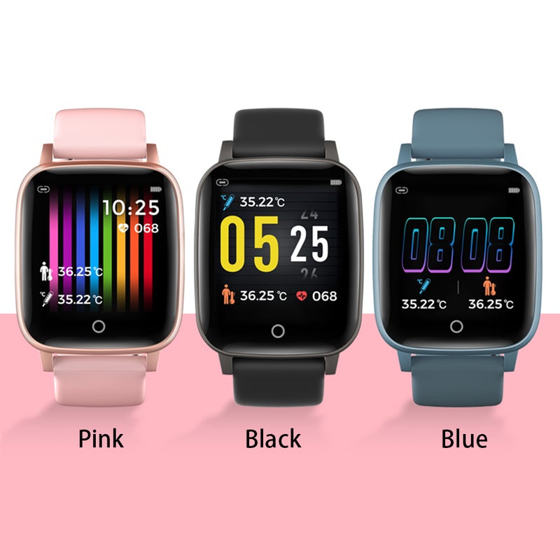 T1S Colour Screen Sport Fitness Intelligent Watch Black - Image 4