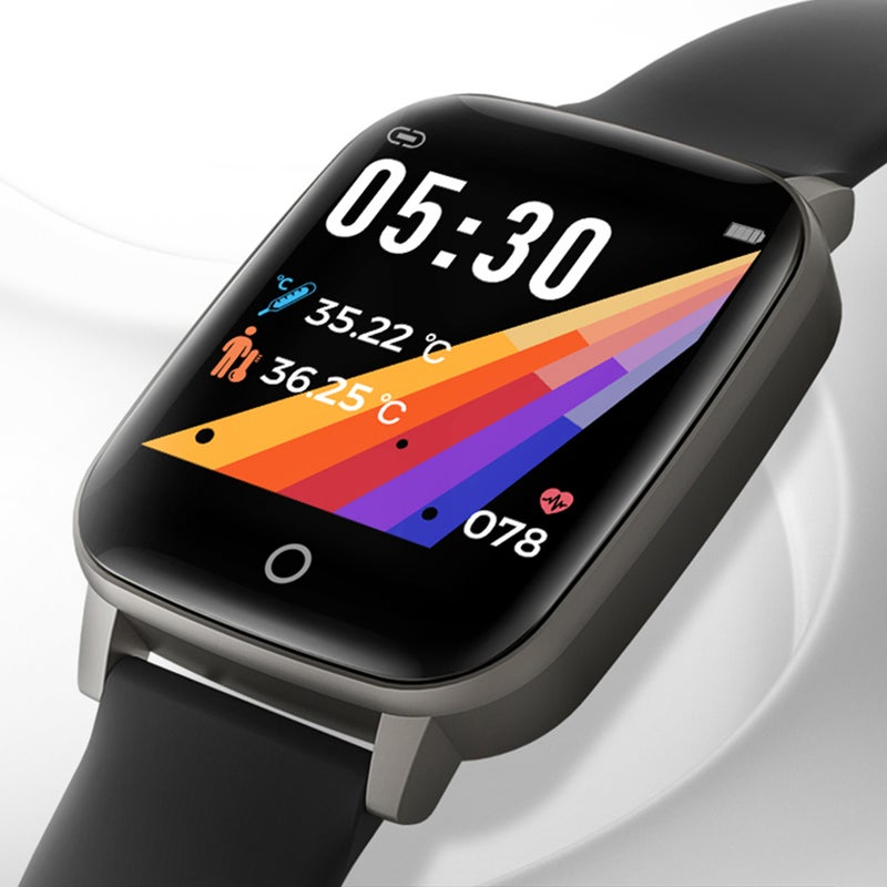 T1S Colour Screen Sport Fitness Intelligent Watch Black - Image 5