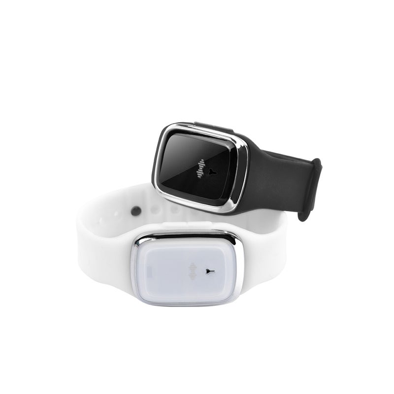 Generic Ultrasonic Mosquito Repellent Silicone Wristband White  - Image 2
