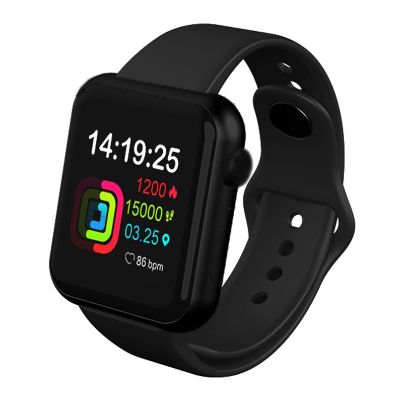 V6 Intelligent Bracelet Colour Screen Call Reminder Sport Tracker Heart Rate Detection Black - Image 1