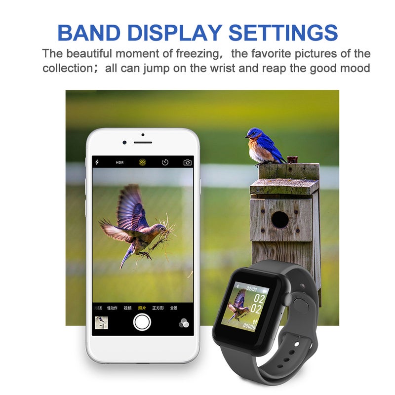 V6 Intelligent Bracelet Colour Screen Call Reminder Sport Tracker Heart Rate Detection Black - Image 2