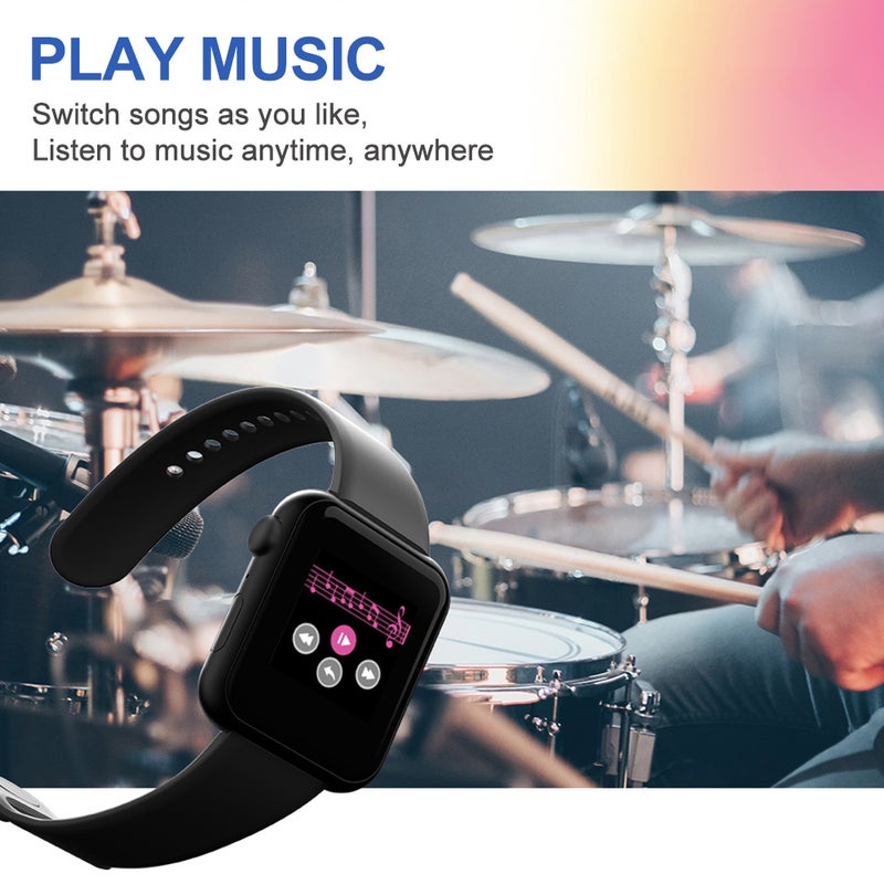 V6 Intelligent Bracelet Colour Screen Call Reminder Sport Tracker Heart Rate Detection Black - Image 3