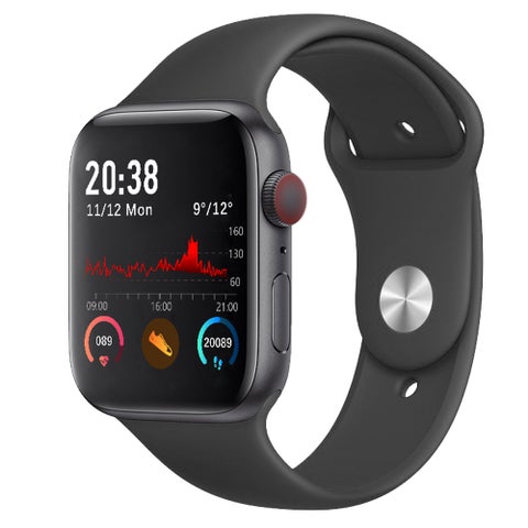 Touch Smart Watch Compatible with Android and iOS Black