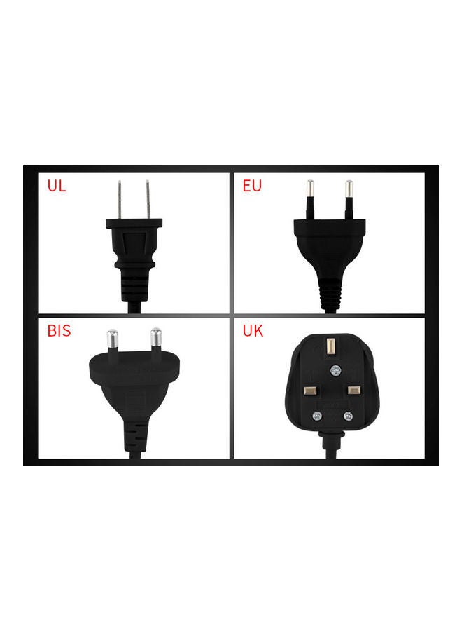 LCD Display 4 Slots Intelligent Battery Charger for AA /AAA Rechargeable Batteries Models:US plug Black - Image 5