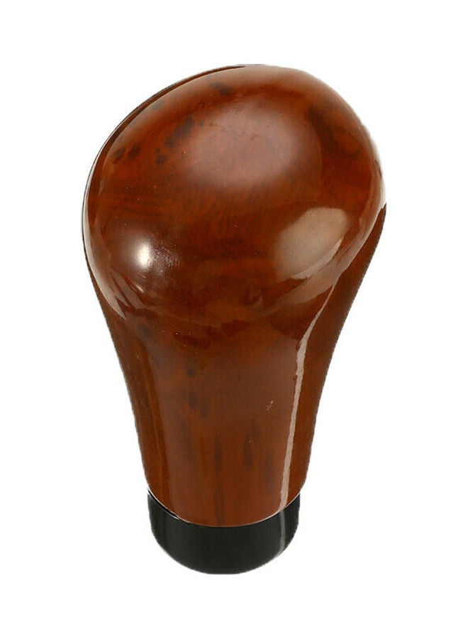 Universal Gear Shift Knob Plastic Carbon Fiber Grain Mahogany Color Manual Gear Shift Stick Shifter Knob - Image 3