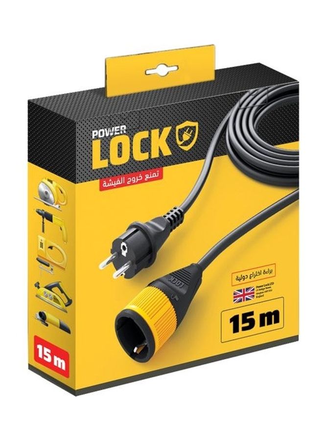 Extension Cord Lock 16 Amp 250V Black 15meter - v1602784246/N41220149A_2