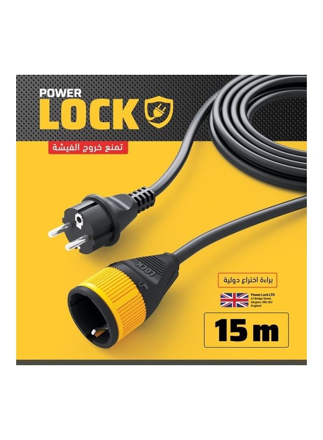 Extension Cord Lock 16 Amp 250V Black 15meter - v1602784246/N41220149A_6