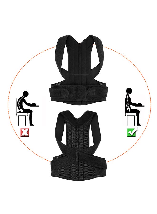 Generic Adjustable Posture Corrector Back Support Belt 37 x 26 x 4.5cm - Image 2