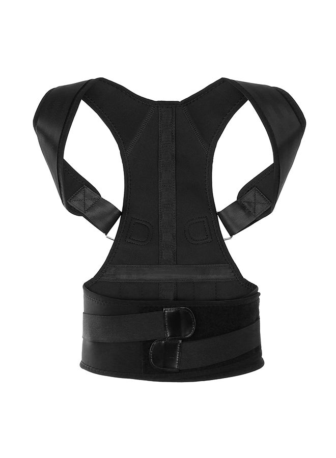 Generic Adjustable Back Posture Corrector Shoulder Support Brace Strap Lumbar Lower Back Relief Belt Men Women 22.0x14.0x4.0cm  - Image 1