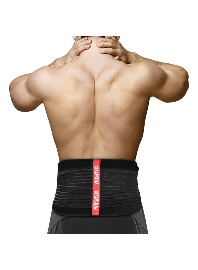 Generic Lumbar Waist Support Lower Back Brace Exercise Body Shaper Gym Fitness Belt for Men and Women 26.0x25.0x5.0cm  - Image 2