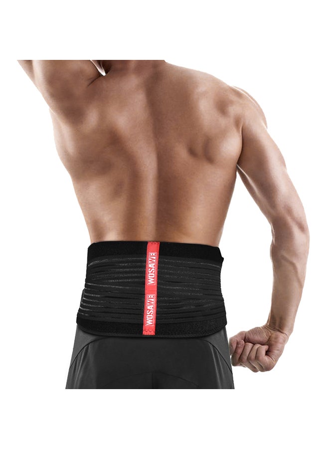 Generic Lumbar Waist Support Lower Back Brace Exercise Body Shaper Gym Fitness Belt for Men and Women 26.0x25.0x5.0cm  - Image 3