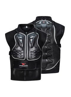 Men's Motorcycle Armor Vest Motorcycle MTB Bike Riding Chest Armor Back Protector Motocross Racing Vest 51.0x35.0x5.5cm