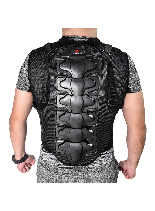 Generic - Men's Motorcycle Armor Vest Motorcycle MTB Bike Riding Chest Armor Back Protector Motocross Racing Vest 51.0x35.0x5.5cm - Image 1