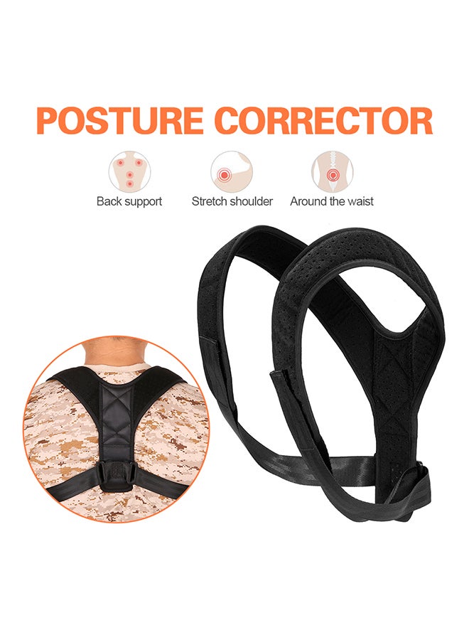 Generic Lixada Posture Corrector Support Brace Figure 8 Clavicle Strap Wrap Adjustable Clavicle Support Brace Upper Back Shoulder Support Brace Strap  - Image 3