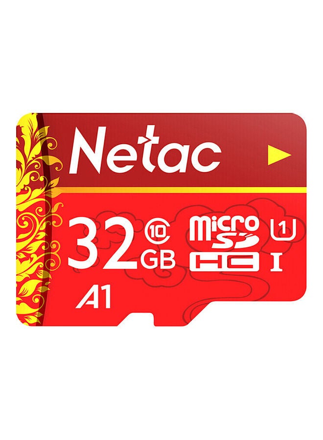 Netac - MicroSD U1 C10 Traffic Recorder Memory Card Red - Image 1