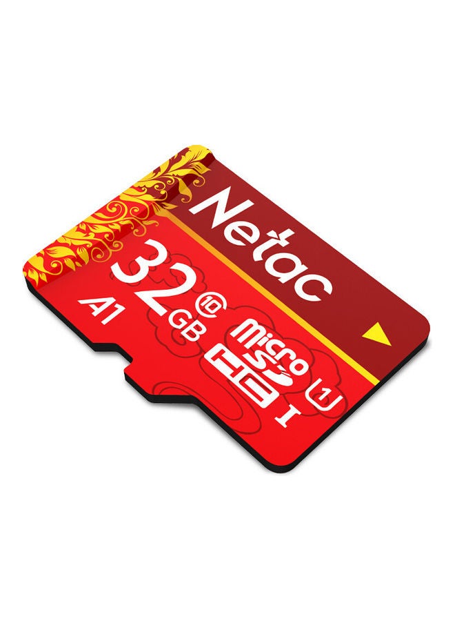Netac - MicroSD U1 C10 Traffic Recorder Memory Card Red - Image 1