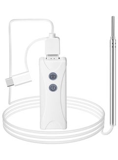 3.9mm 2MP HD WiFi Ear Endoscope Visual Ear Nose Throat Inspection Camera USB Ear Wax Remover Otoscope IP67 Waterproof with LED Light Silicone Ear Pick Cleaning Kit Earwax Removal Tool