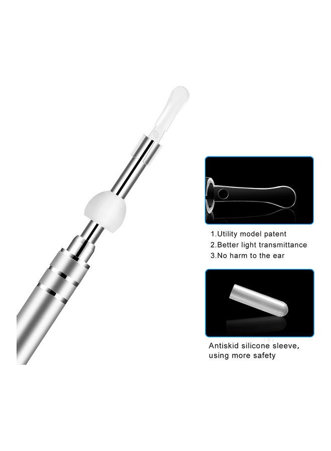 Generic - 3.9mm 2MP HD WiFi Ear Endoscope Visual Ear Nose Throat Inspection Camera USB Ear Wax Remover Otoscope IP67 Waterproof with LED Light Silicone Ear Pick Cleaning Kit Earwax Removal Tool - Image 1