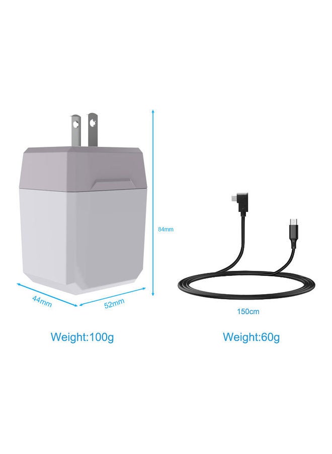 LED AC Power Fast Charger Dock Adapter USB3.0 HD TV Type C Converter Dock Adapter Compatible with Switch NS Console - Image 5