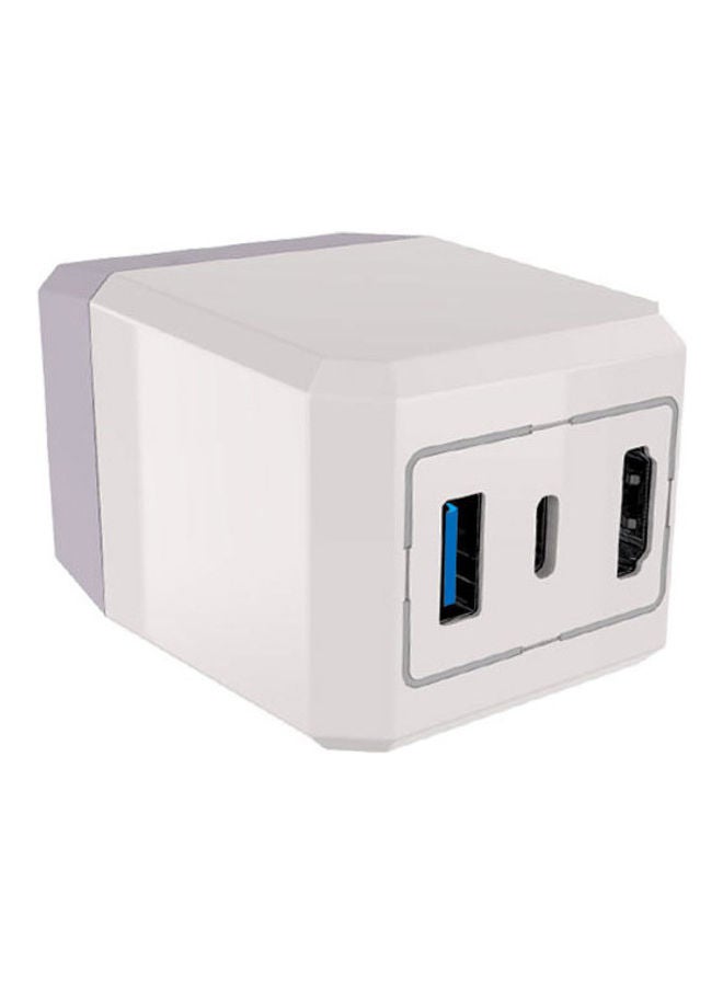 LED AC Power Fast Charger Dock Adapter USB3.0 HD TV Type C Converter Dock Adapter Compatible with Switch NS Console - Image 4