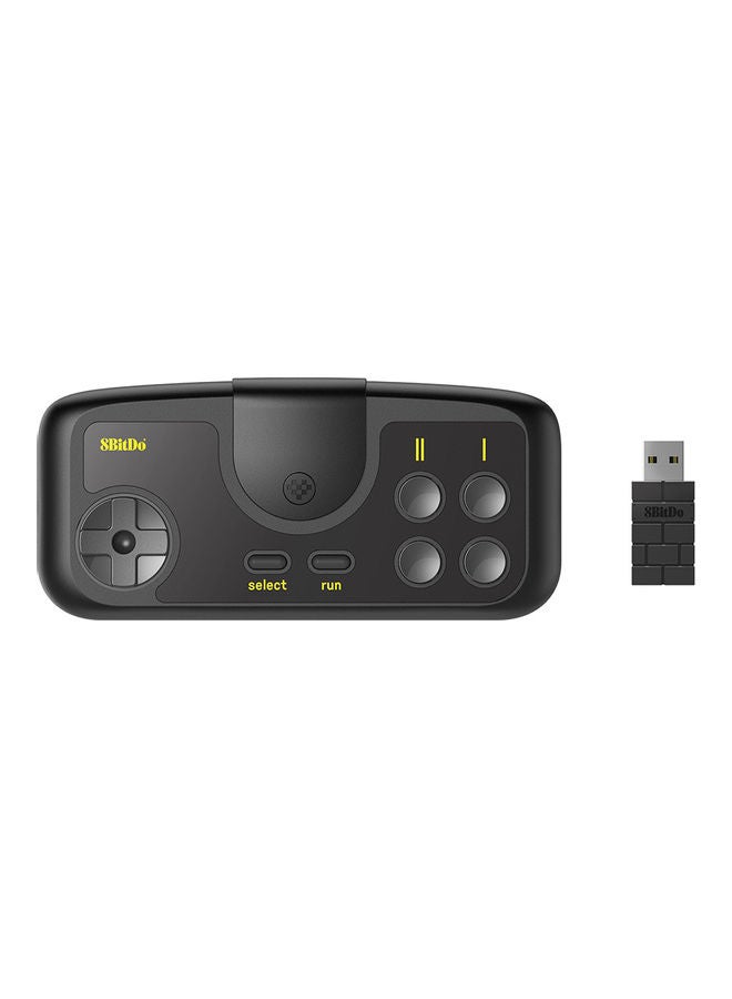 Generic - 8Bitdo Wireless Gamepad Compatible with PC Engine mini CoreGrafx mini TubroGrafx-16 mini Switch (Black, TG16 2.4g) - Image 1