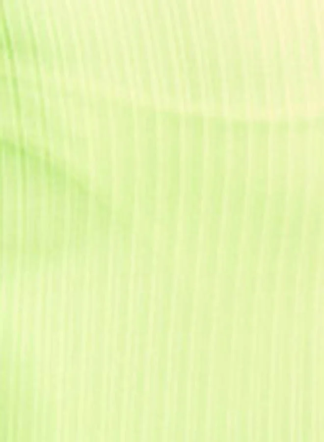 Closet By Styli Ribbed Halter Neck Mini Bodycon Dress Green