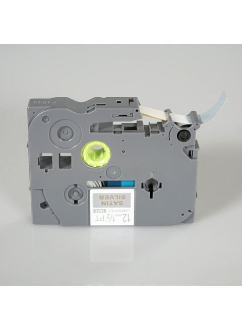 PUTY 4 Rolls Self-Adhesive Gold On Silver Label Maker Tape Multicolour