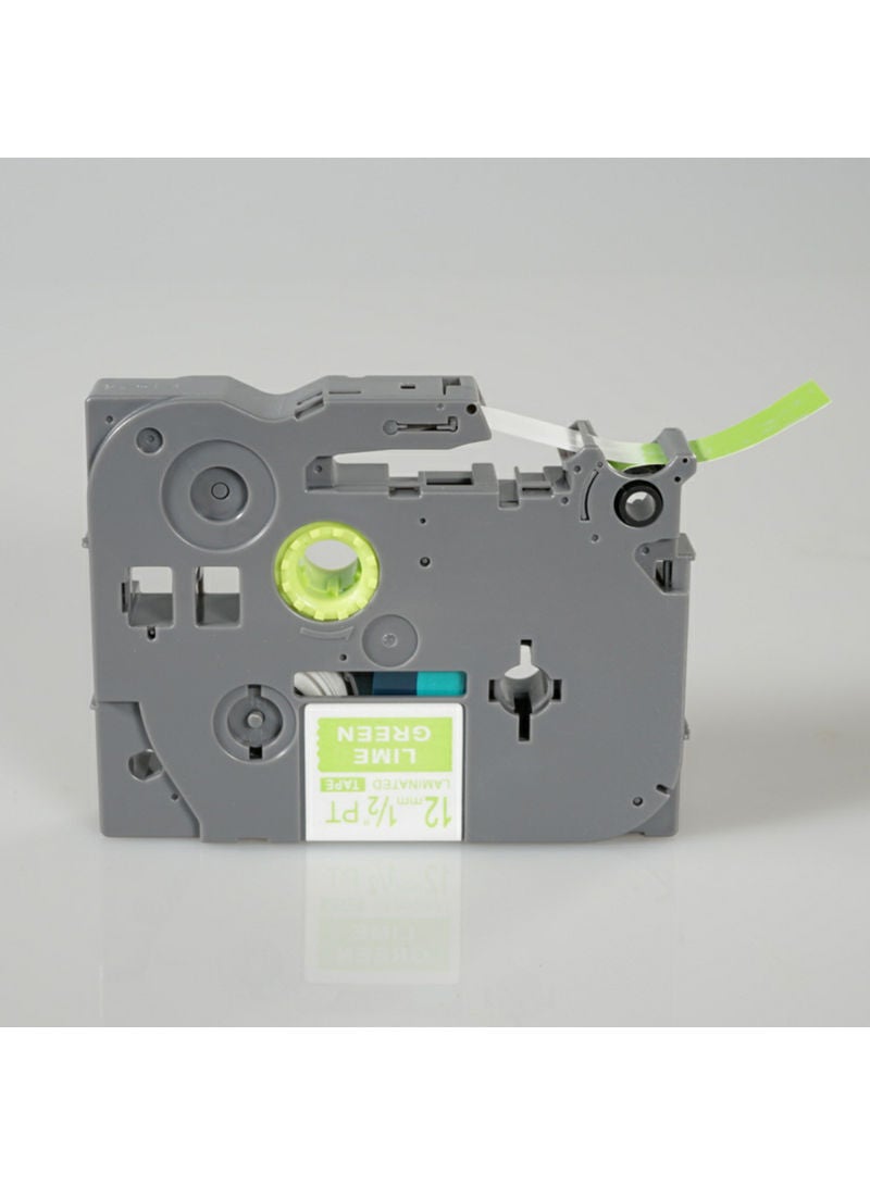 Generic PUTY 4 Rolls Self-Adhesive White On Green Label Maker Tape Multicolour  - Image 1