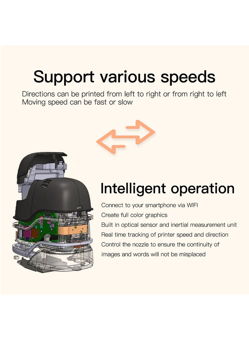 Generic - PrintBrush XDR Handheld Inkjet Printer Black - Image 1