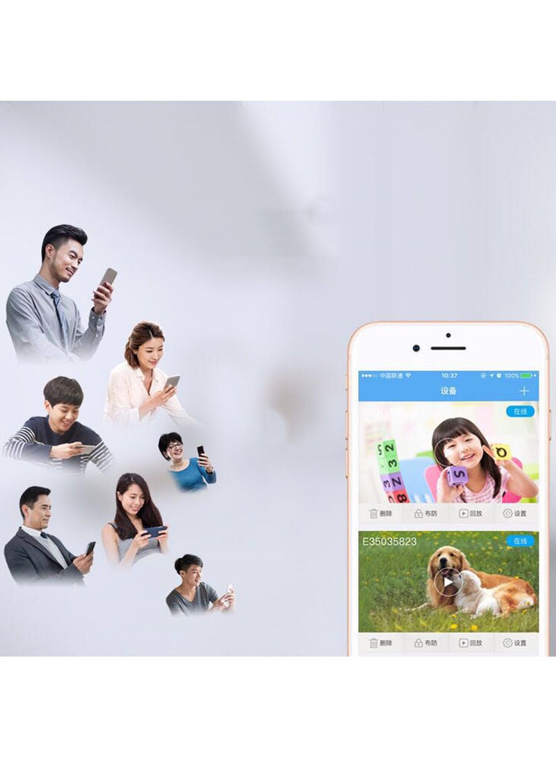 1080P Mini WiFi Outdoor Portable Cameras White  - Image 5