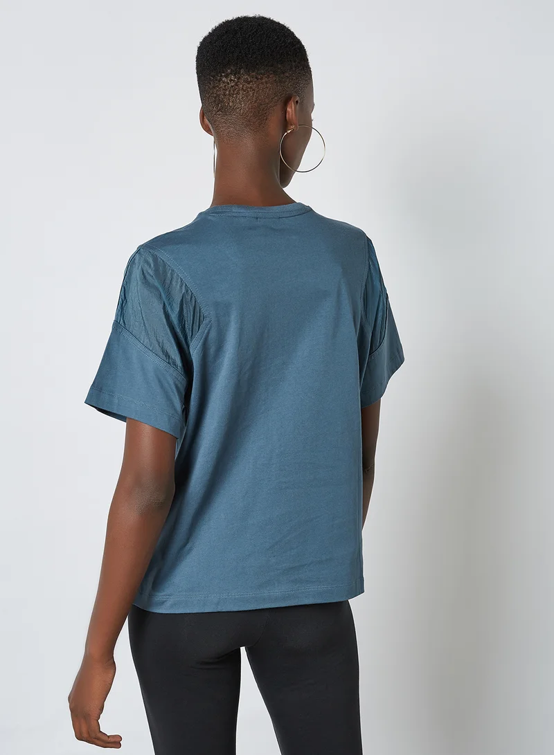 adidas Originals Mesh Sleeve T-Shirt Legblu
