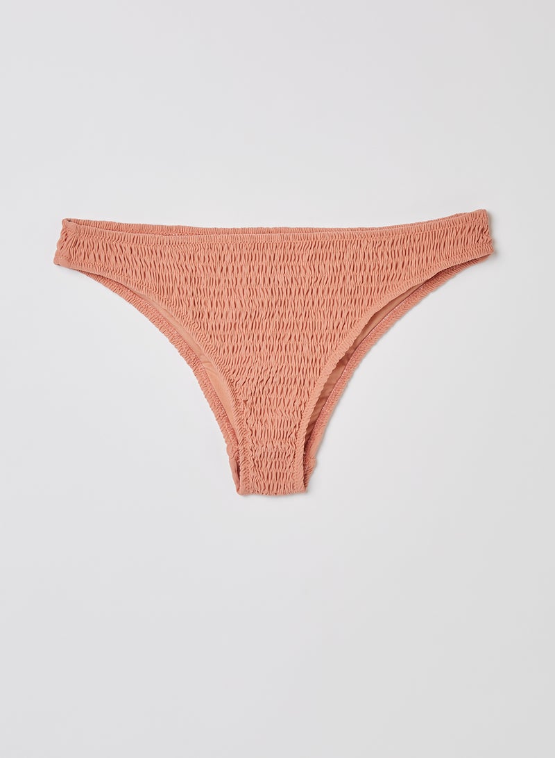 trendyol - Ruched Bikini Bottom Powder Pink - Image 1