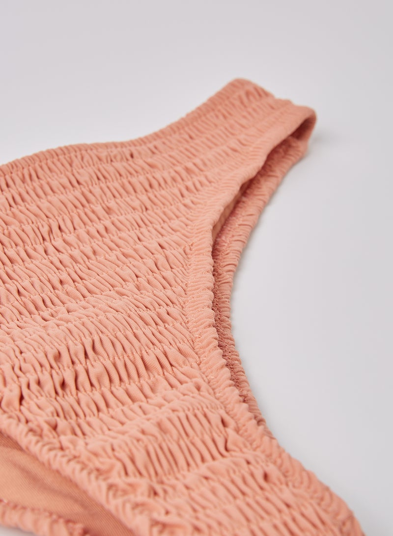 trendyol - Ruched Bikini Bottom Powder Pink - Image 1