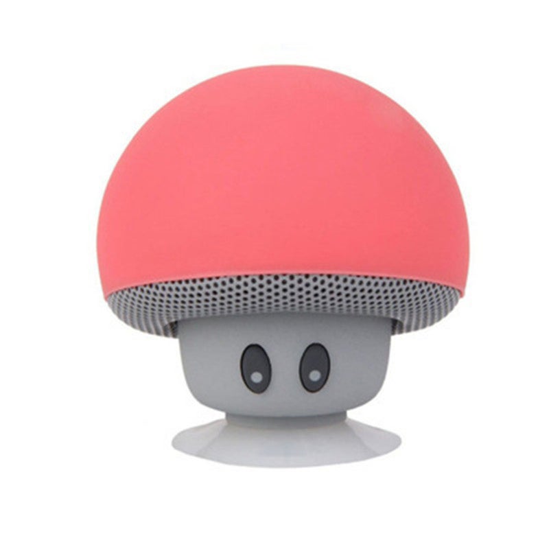 Portable Cartoon Mushroom Head Bluetooth Speaker Red - Image 5