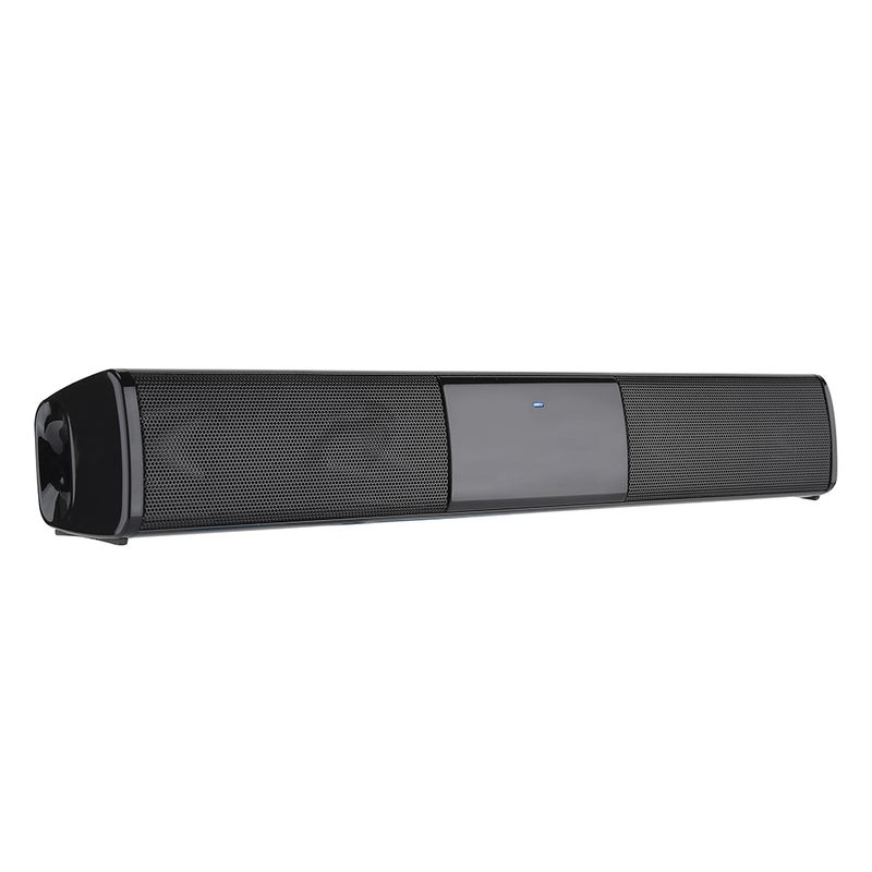 Generic Portable Compact Wireless Soundbar Stereo Bluetooth Speaker Black  - Image 1