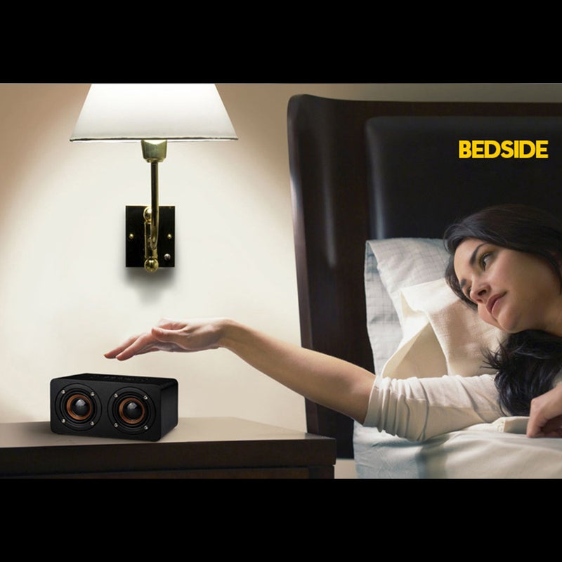 M5 Mini Doodle Wooden Subwoofer Bluetooth FM Speaker Multicolour  - Image 3