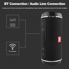 T&G 116 Portable Wireless Bluetooth Stereo Subwoofer Speaker Black  - Image 4
