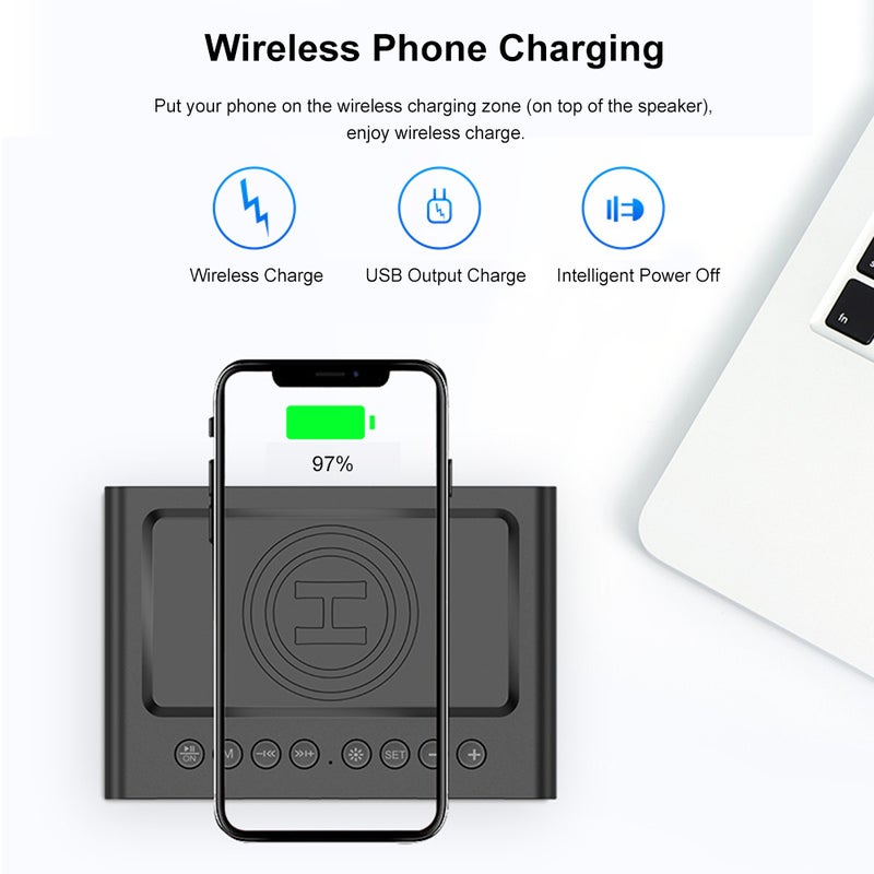 BT-508 Wireless Bluetooth Subwoofer Speakers Black - Image 4