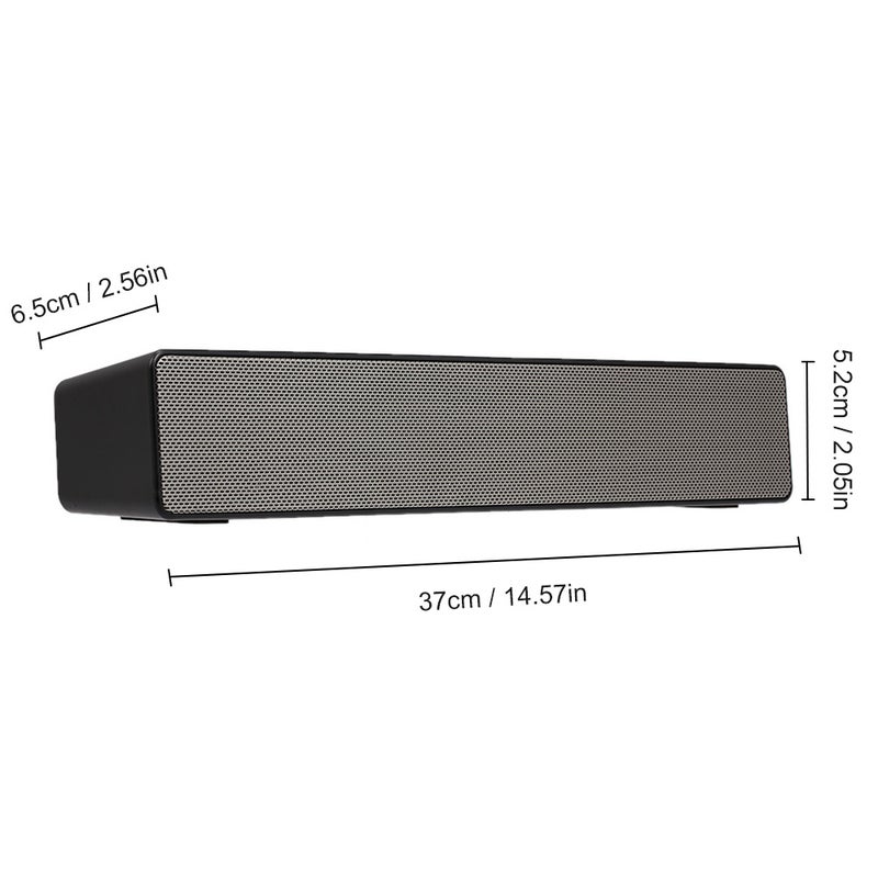 Wired And Wireless Bluetooth Soundbar Speaker Black - Image 2