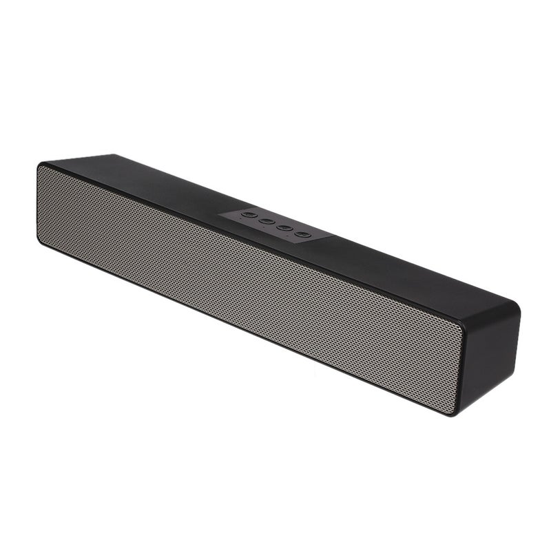 Wired And Wireless Bluetooth Soundbar Speaker Black - Image 1