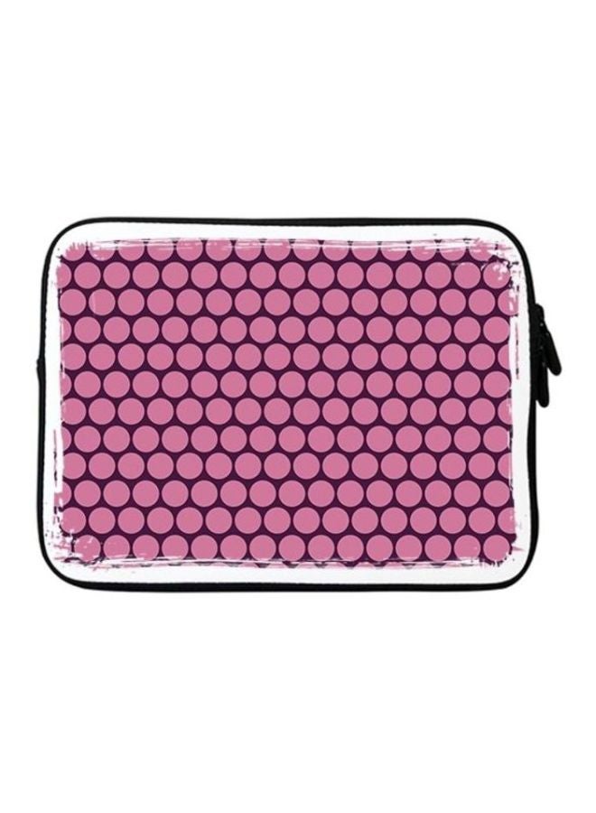 Stylizedd Printed Designer Sleeve With Strap For 15-Inch Laptops Pink Dots - Image 1