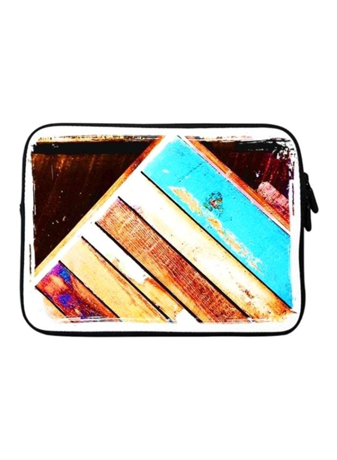 Stylizedd Premium Designer Sleeve With Strap For 15-Inch Laptop Wooden Pier - Image 1