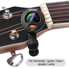 Generic AT-11 Clip-on Tuner Color Screen for Chromatic Guitar Bass Ukulele Violin  - Image 2
