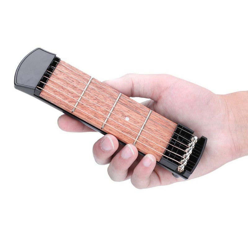 Generic - 6 String 4 Fret Model Portable Pocket Guitar Neck Chord - Image 1