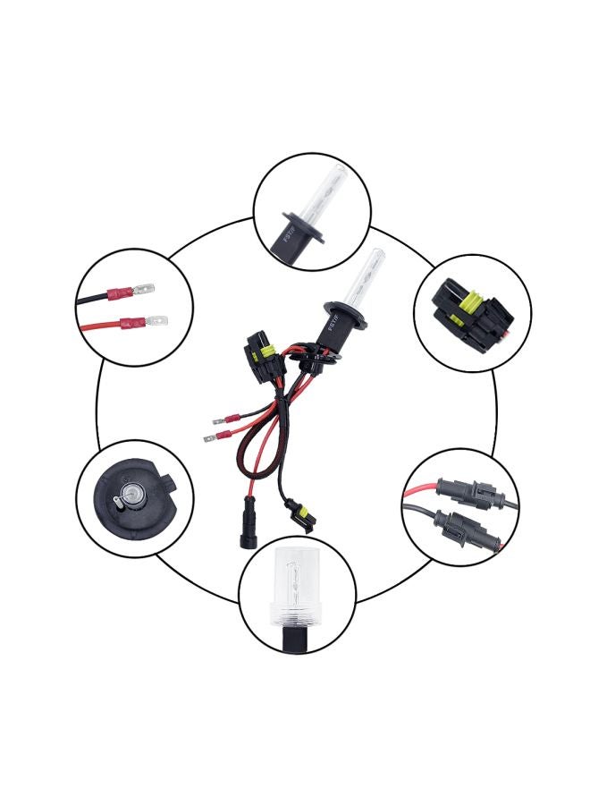 2-Piece Hid Xenon Headlight Bulbs Conversion Kit