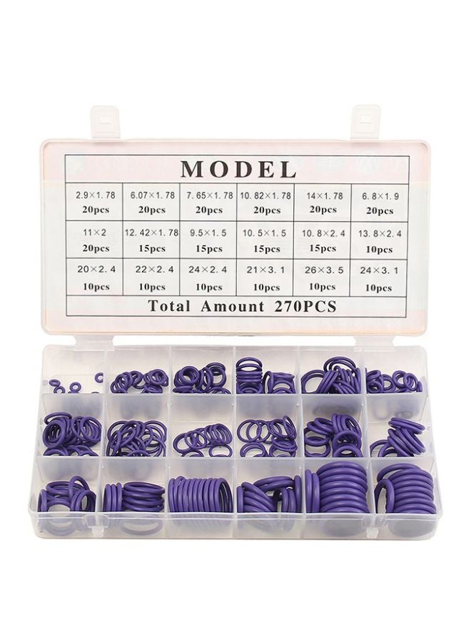Generic 270-Piece Car Air Conditioning O-Ring Seal Washer Set  - Image 3