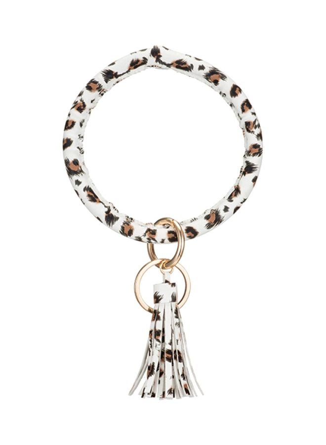Tassel Charm Wristlet Key Ring Holder