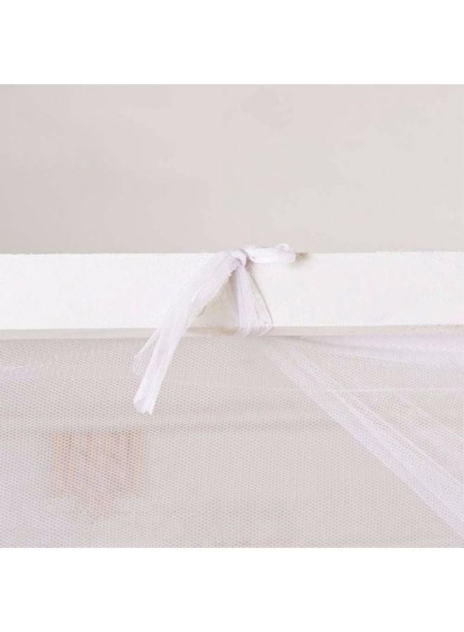 Generic Bed Mosquito Net Polyester White 90x190x150cm  - Image 5